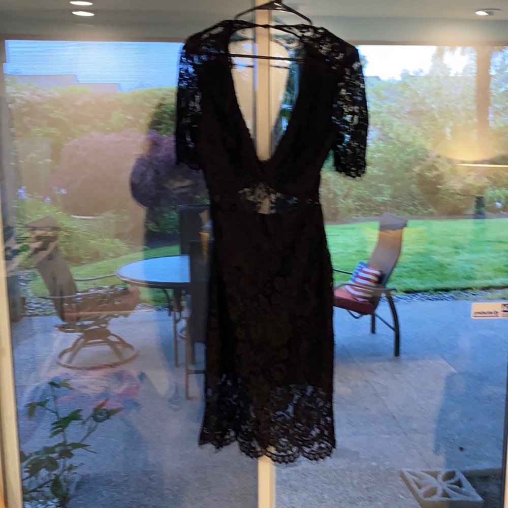 Black lace dress from LuLus